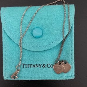 Tiffany & Co Mini Double Heart necklace